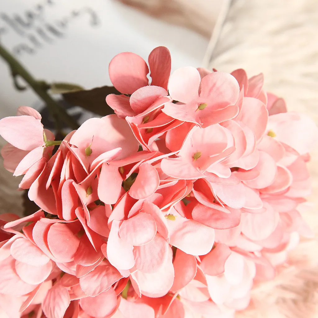 Искусственная Гортензия цветок растение свадебная брошь бонсай Свадебные