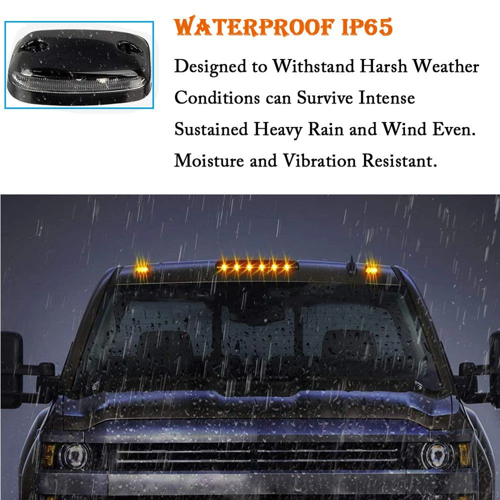 3pcs Car Truck CAB Roof Top Marker Running Lamps LED Lights For Accessories Cab | Автомобили и мотоциклы