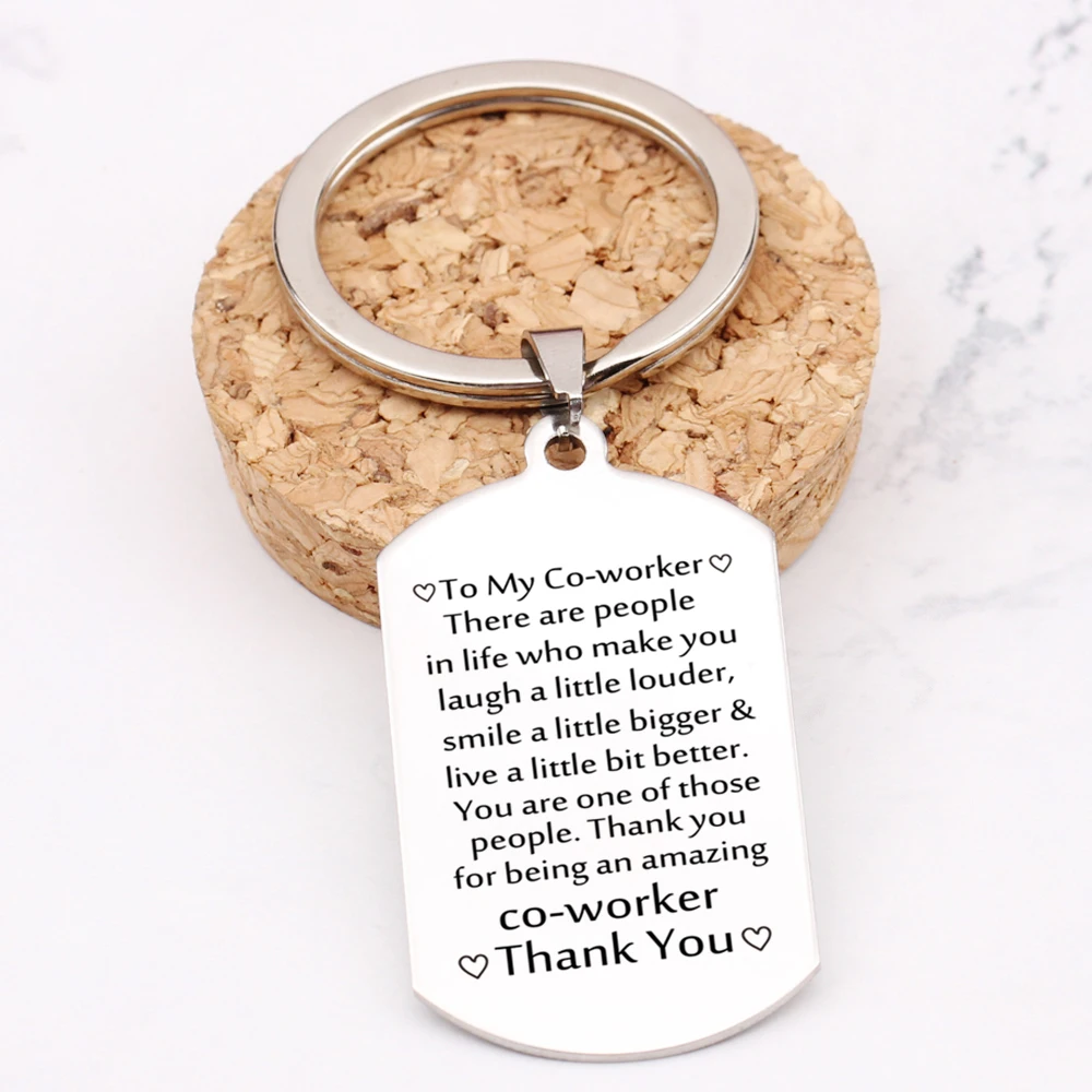 Модный брелок для ключей моему сотруднику спасибо коллеге подарок из