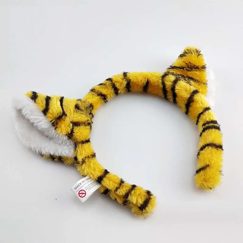 Plush Kids Women Men Animal Tiger Ear Headband Tail Tie Props Christmas Festival Cosplay Birthday Party Wedding Decoration | Тематическая