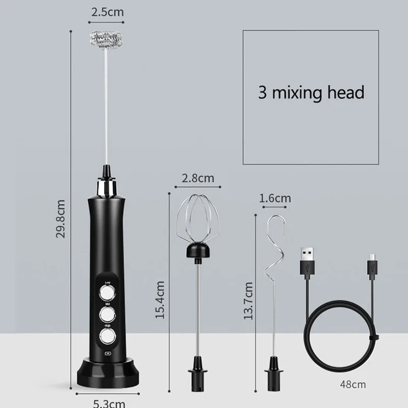 

Handheld Milk Frother Mini Blender USB Charge Egg Beater Mixer Stir Milk Foam Coffee Maker Montalatte Mixeur Miscelatore Whisk