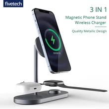 3in1 Wireless Charger For iPhone 13/12 pro/11/8 Magnetic Wireless Charging Station for Airpods Pro/iwatch Chargers