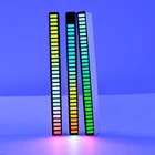 Светодиодная цветная лампа с управлением звуком, RGB освесветильник в виде ритма, музыкальная атмосферсветильник, цветная лампа с USB, энергосберегающая лампа, окружающий свет
