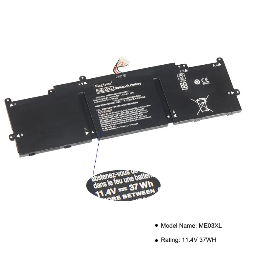 KingSener ME03XL Батарея для hp поток 11 13 серии 11-d004TU d005TU d006TU 787089-541 787521-005 HSTNN-UB6M TPN-Q154 TPN-Q156