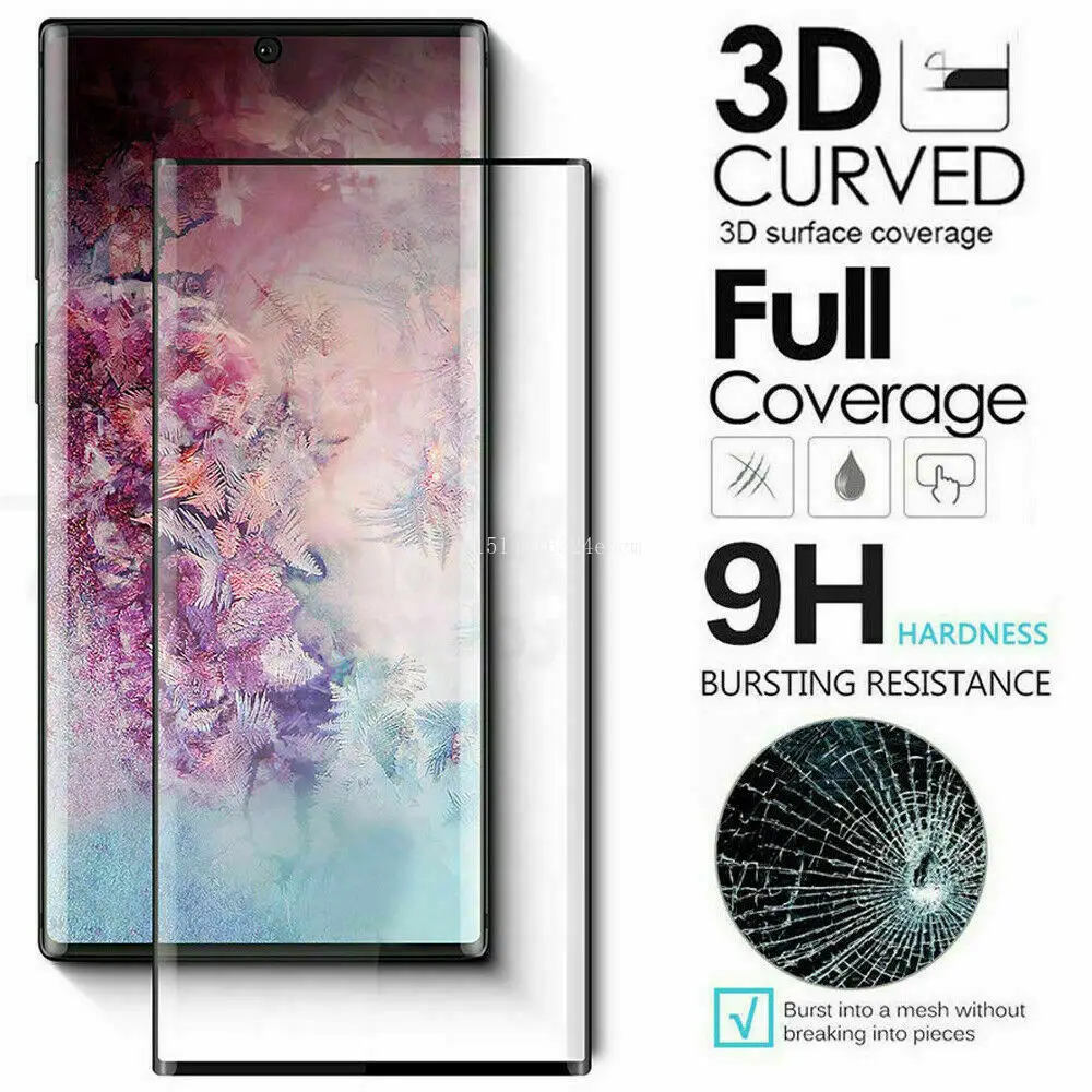 3D полное покрытие из закаленного стекла для samsung Galaxy Note 10 Plus Защита экрана для samsung Note 10 защитная пленка