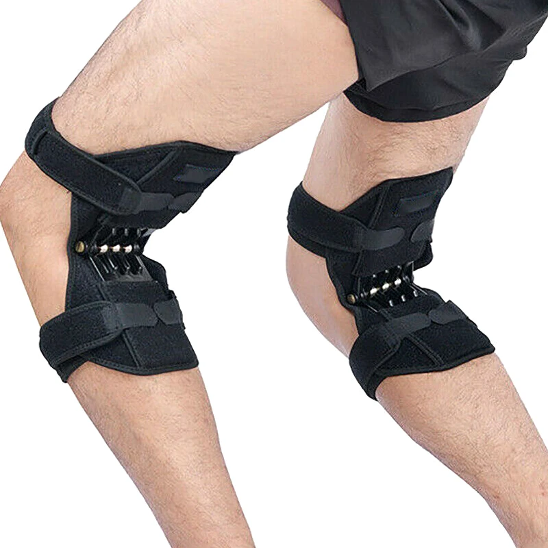 2019 Hot High Quality 1Pair Patella Booster Spring Knee Brace Support for Mountaineering Squat Hiking Sports A7 | Красота и здоровье