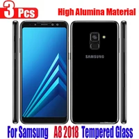 3pcs 9h tempered glass for samsung galaxy a8 2018 a530 duos screen protector protective tempered glass film