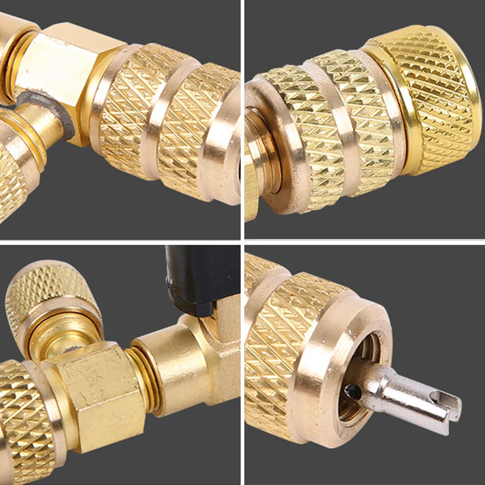 

High Quanlity Valve Core Remover Installer Tool Port For R404A R407C R134A R12 R32 HVAC System Size SAE 1/4 & 5/16
