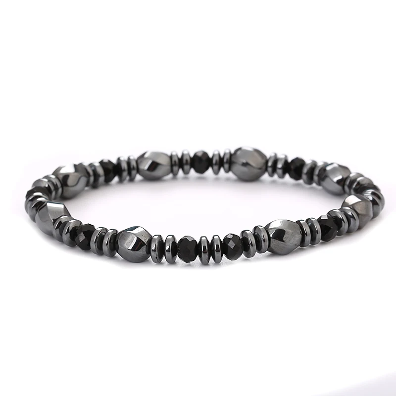 

HYHONEY 2019, новая пара, модные украшения, браслеты из гематита для женщин, эластичный браслет для йоги, мужские украшения, pulseira