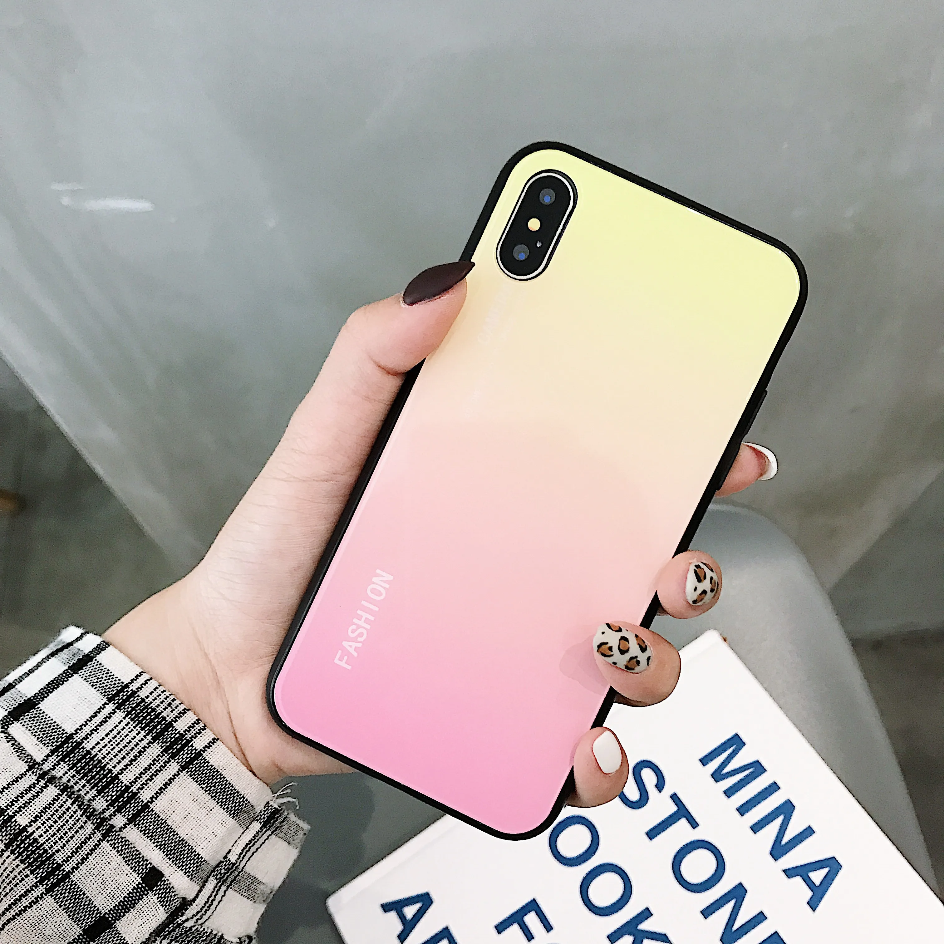 Роскошный чехол для телефона PEIPENG iPhone XS MAX XR X из закаленного стекла 6 6s 7 8 Plus анти