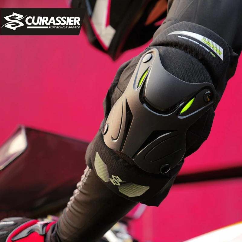 Наколенники Cuirassier Hard Shell Moto фиксатор для поддержки спорта комплект защиты от