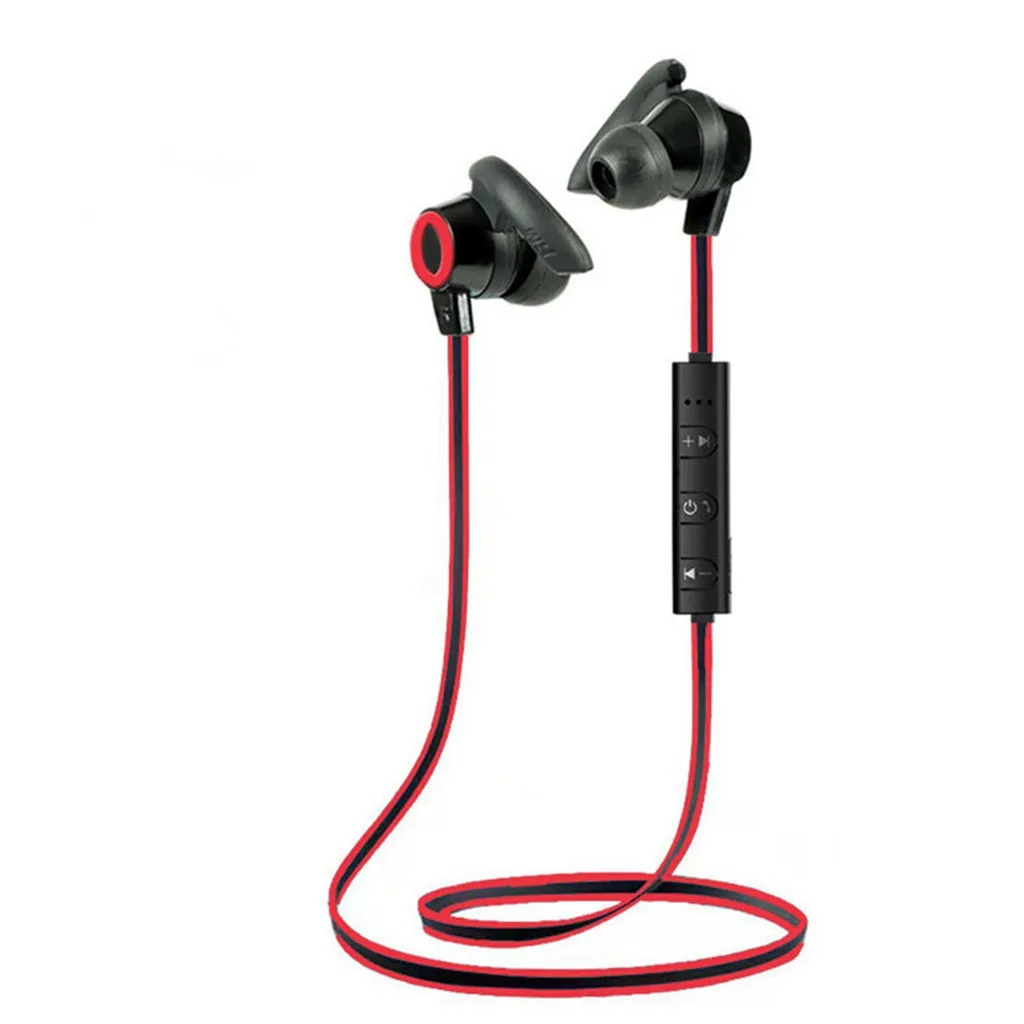Bluetooth наушники BT 4,1 Открытый Бег маленький Рог стерео Беспроводная гарнитура для занятий спортом наушники беспроводные наушники вкладыши Прямая поставка - Цвет: Red