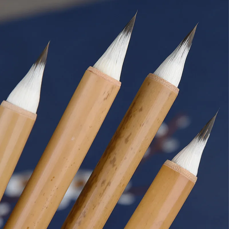 Кисть для каллиграфии из традиционной шерсти кисть пурпурной кролика ручка