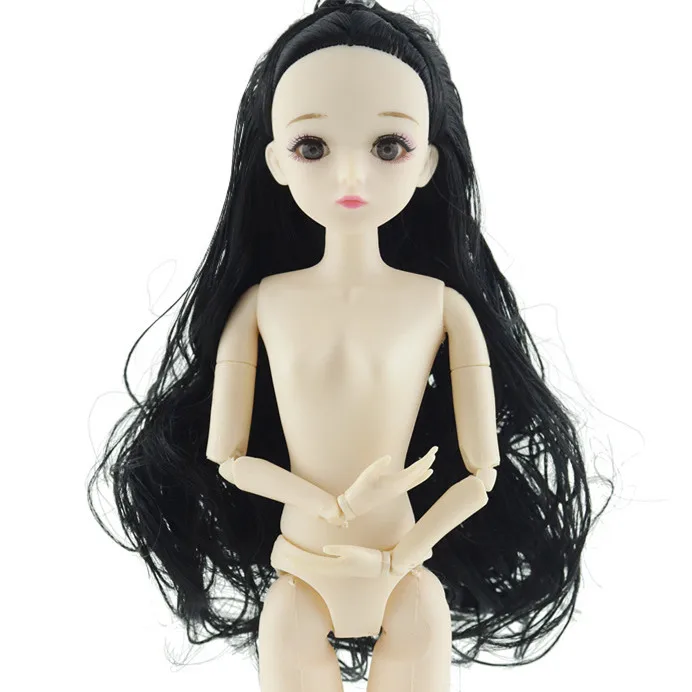 STYLE 8 1/6 BJD куклы 20 шарниров куклы 4D глаза 30 см кукла длинные волосы парик женский голый обнаженный тело куклы игрушки для девочек игрушки для детей - Цвет: STYLE 8