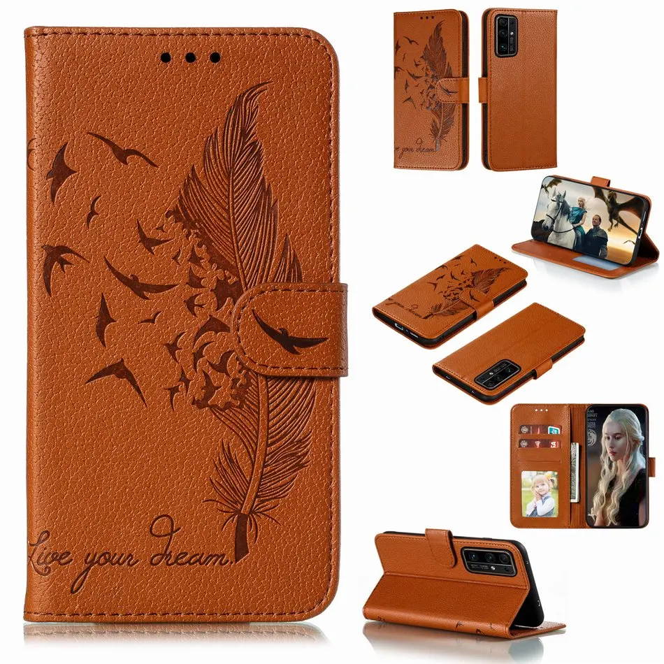 

Cute Feather Pattern Holster For Fundas Xiaomi Mi 9T Note 10 9SE A3 Lite CC9 CC9E Redmi 7A 8A K20 K30 Note 7 8 8T 9 Pro Max D13G