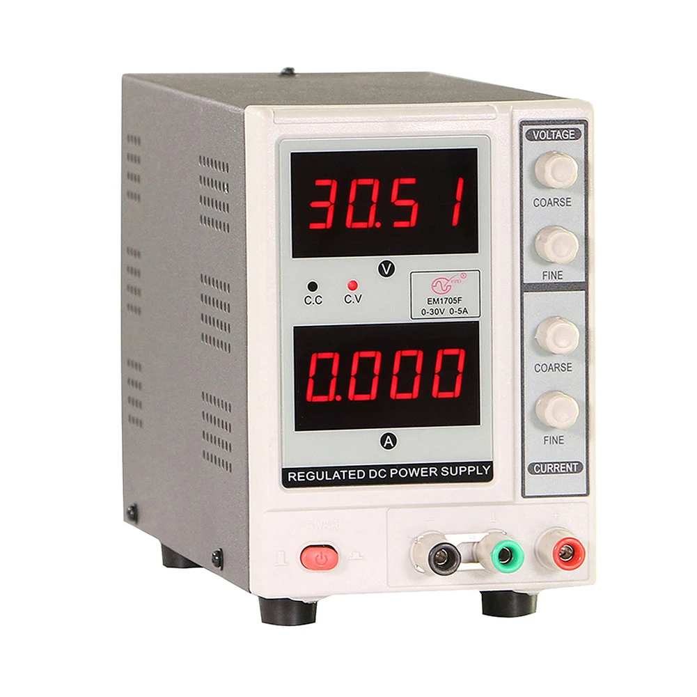 

Direct Current Power Supply Adjustable 30V/5A 4 Digits Voltage Regulator for Electronics Repair LB88