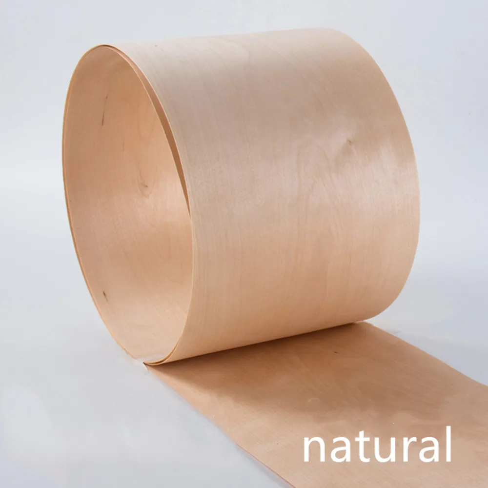 2x Natural Genuine Chinese Maple Wood Veneer for Furniture about 15cm x 2.3m 0.4mm thick C/C