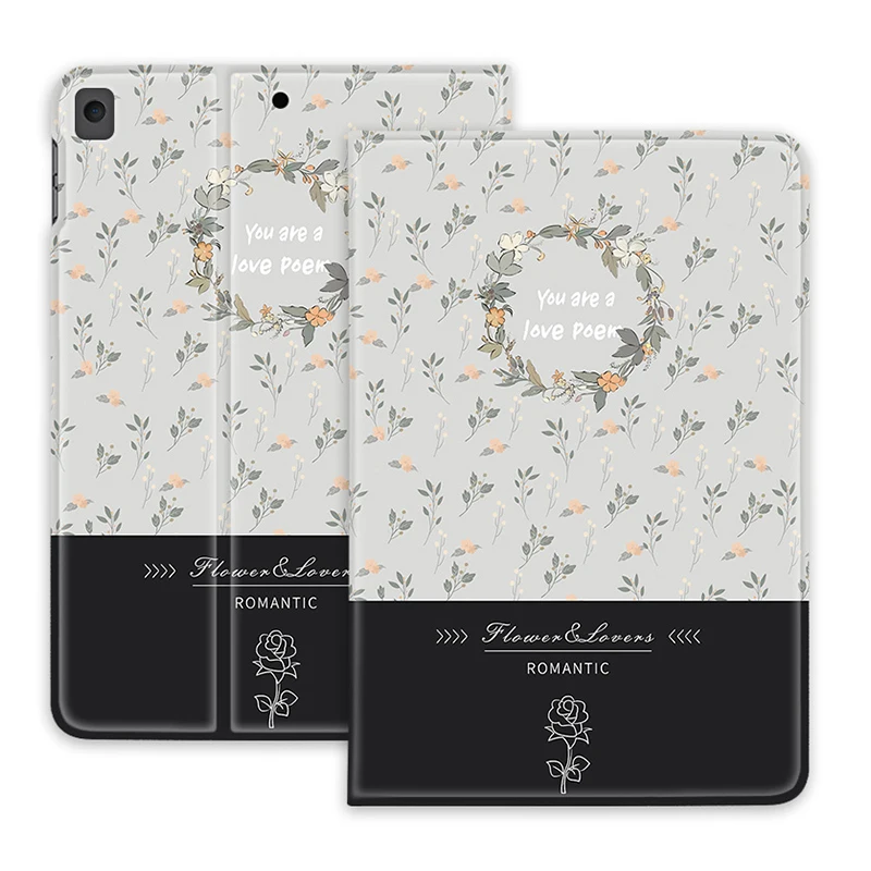 

Чехол с литературным принтом для Apple Ipad Air 3, 2, 1, Чехол для Ipad Mini 4, IPad Mini 5, 2018 дюйма, чехол с романтическими цветами для столов