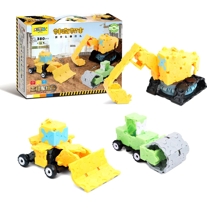 Конструктор сочетается с 380 строительными блоками совместимыми волшебными Laq