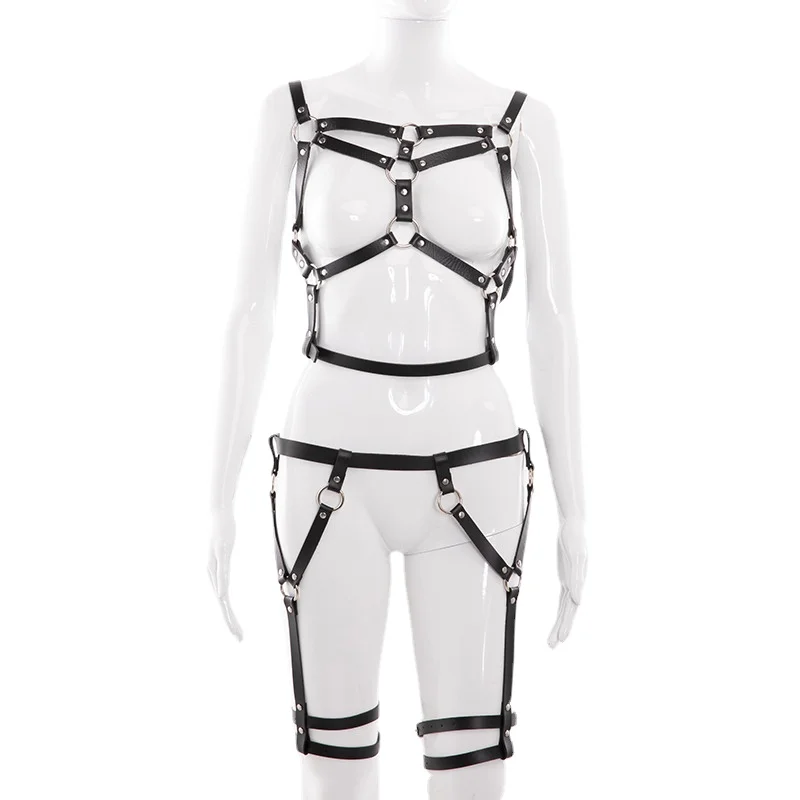 БДСМ бондаж веревка кожаная портупея игрушки для женщин Взрослый Регулируемый