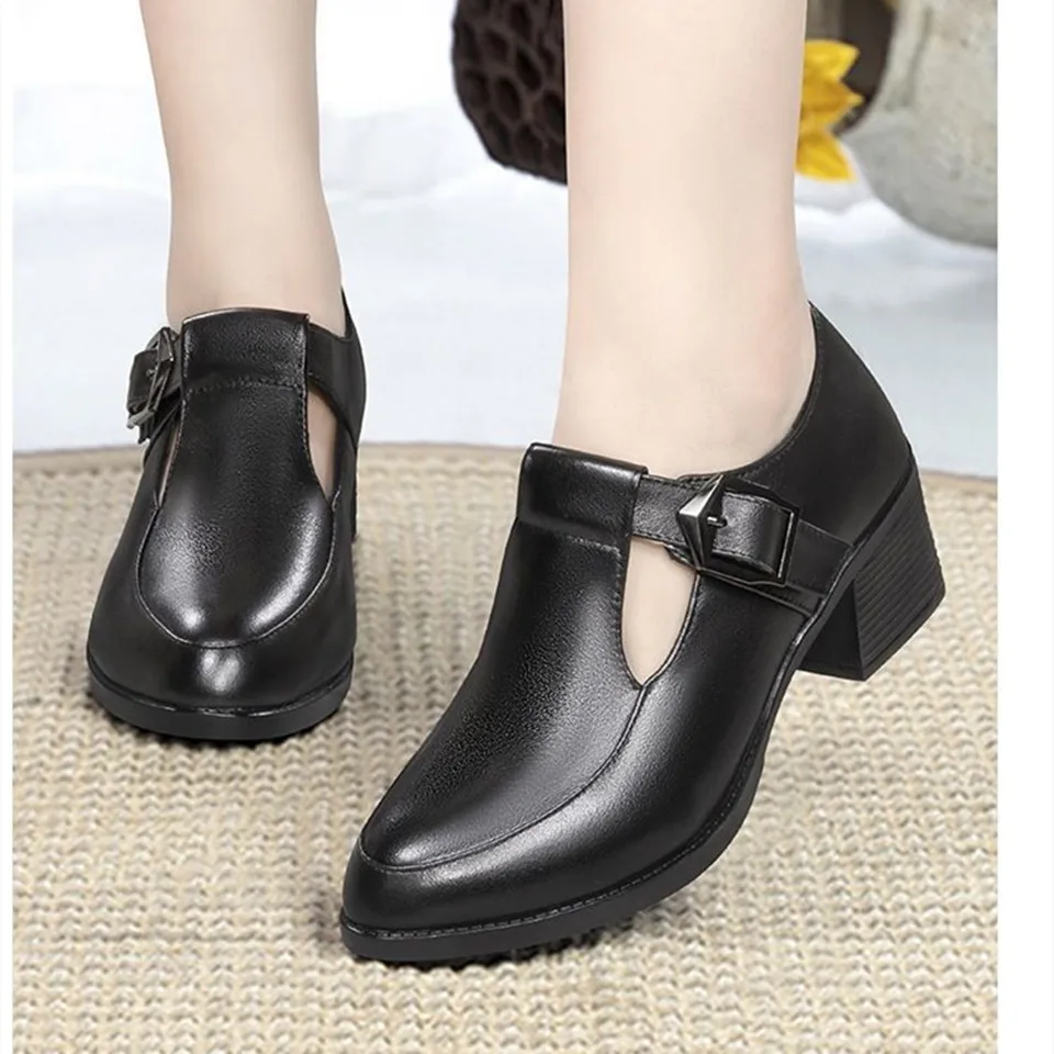 

Женские туфли на квадратном каблуке, с круглым носком, Классические танцевальные туфли, E9663