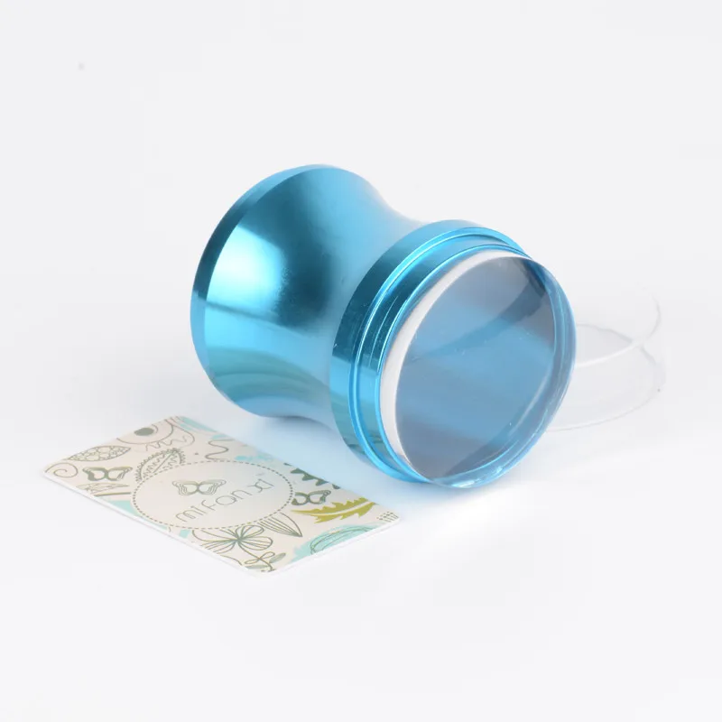 MiFanXi Clear Jelly Stamper Nail Art Stamper Crystal Clear Silicone Stamper & Scraper Stamping Nail Tools
