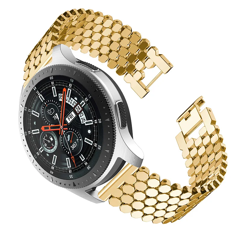 

22mm Quick Release Band for Samsung Gear S3 Watch 46mm Smart Watch Stainless Steel Bracelet Women Men Metal Wristband
