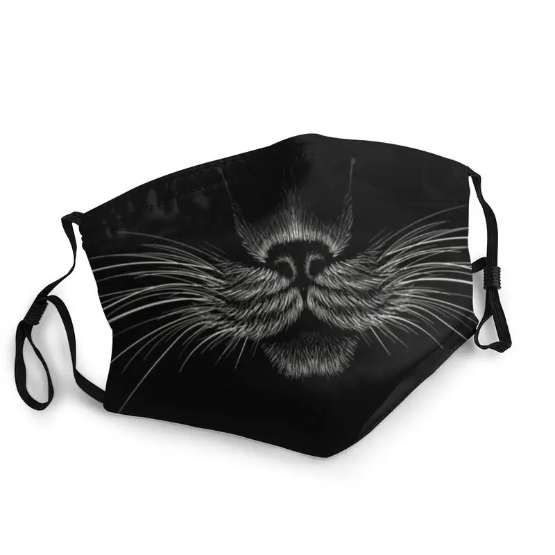 

Black Cat Panther Nose Breathable Mouth Face Mask Men Animal Anti Haze Dustproof Mask Protection Cover Respirator Muffle