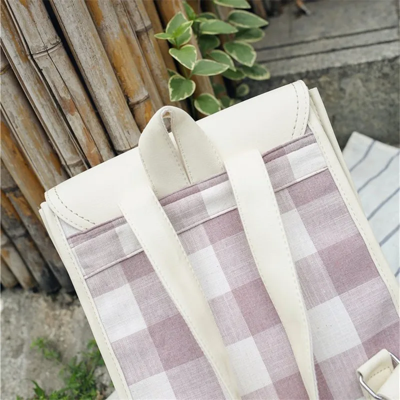 2019 женские рюкзаки Классический Клетчатый Рюкзак вместительный школьный ранец