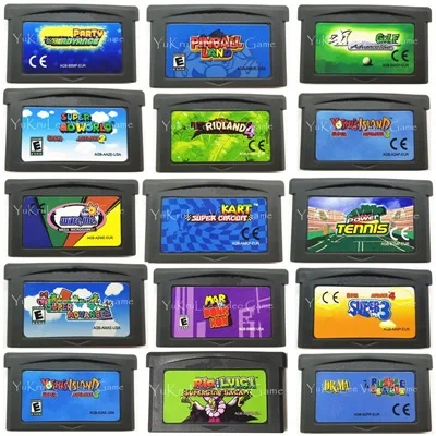 32 бит картридж для видеоигр SuperMarioSeries консольная карта Nintendo GBA|Картриджи| |