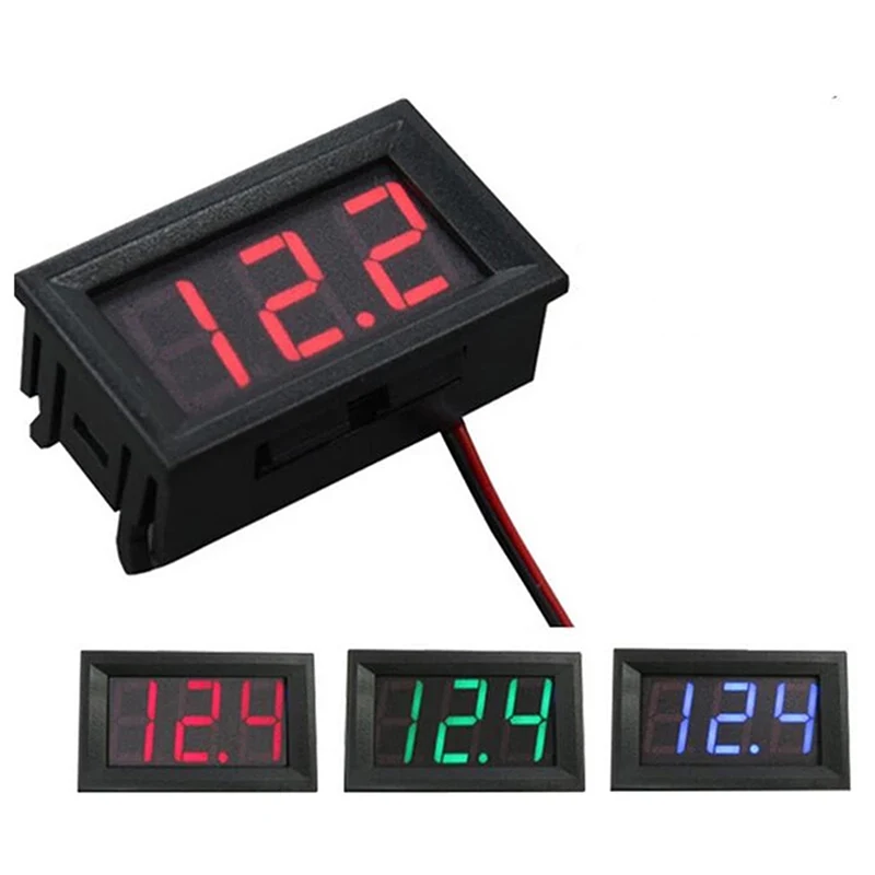 

0.56 inch Mini Digital Voltmeter Ammeter DC 100V 10A Panel Amp Volt Voltage Current Meter Tester Blue Red Dual LED Display