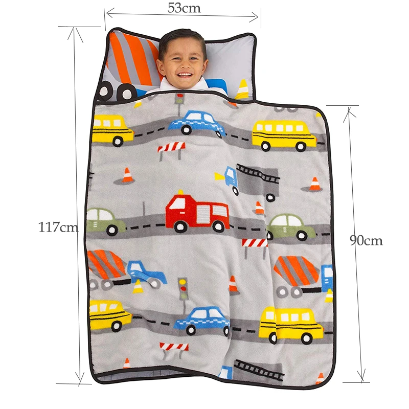 Автомобильный Динозавр для малышей дошкольный детский коврик сна с наволочками