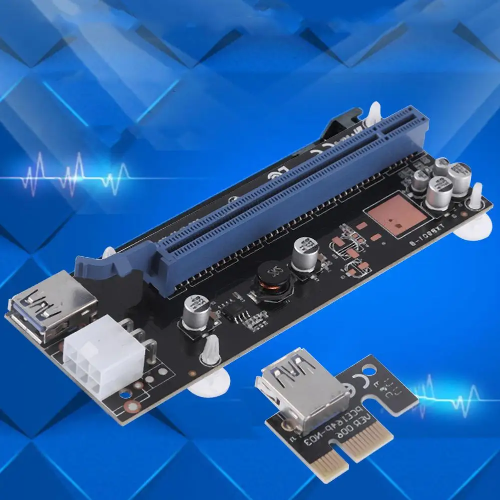 pci e экспресс 1x до 16x райзер карта а