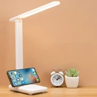 Светодиодная настольная лампа с сенсорной регулируемой яркостью, USB-зарядка, складной ночник для детской, спальни, лампа для чтения для обучения и чтения с защитой глаз