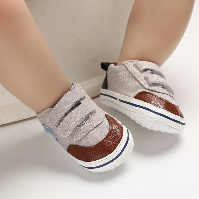 Pudcoco New Baby Casual Shoes Canvas Leather Soft Sole Crib Infant Boy Girl Toddler Sneaker Anti-Slip 0-18 Months |