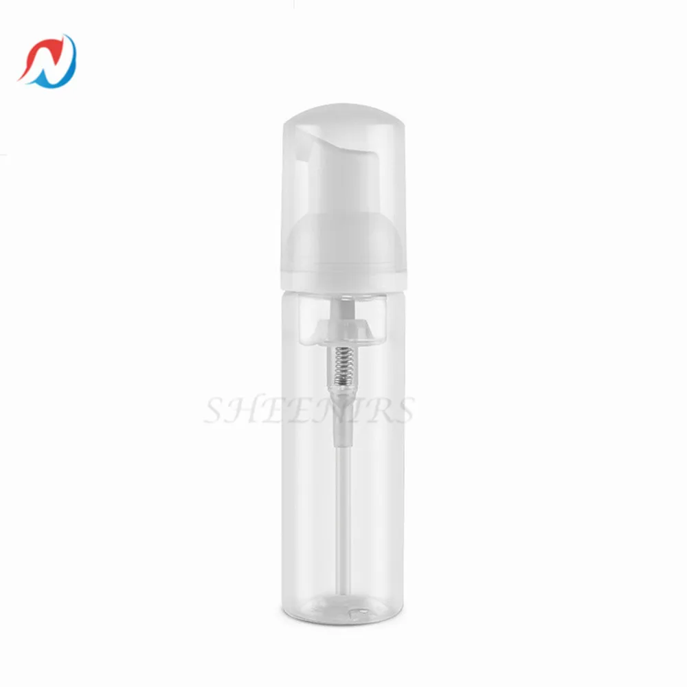 

Sheenirs 6pcs 2 Oz 60ml Empty Refillable Clear Plastic Foam Mousse Pump Bottle Vial Travel Cosmetic Makeup Packaging Bottle