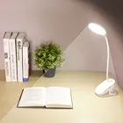 Беспроводная Настольная лампа с зажимом, светодиодный ночсветильник для книжной кровати, перезаряжаемая, Flexo, USB, 1200 мАч, 3 режима, сенсорная настольная лампа для чтения