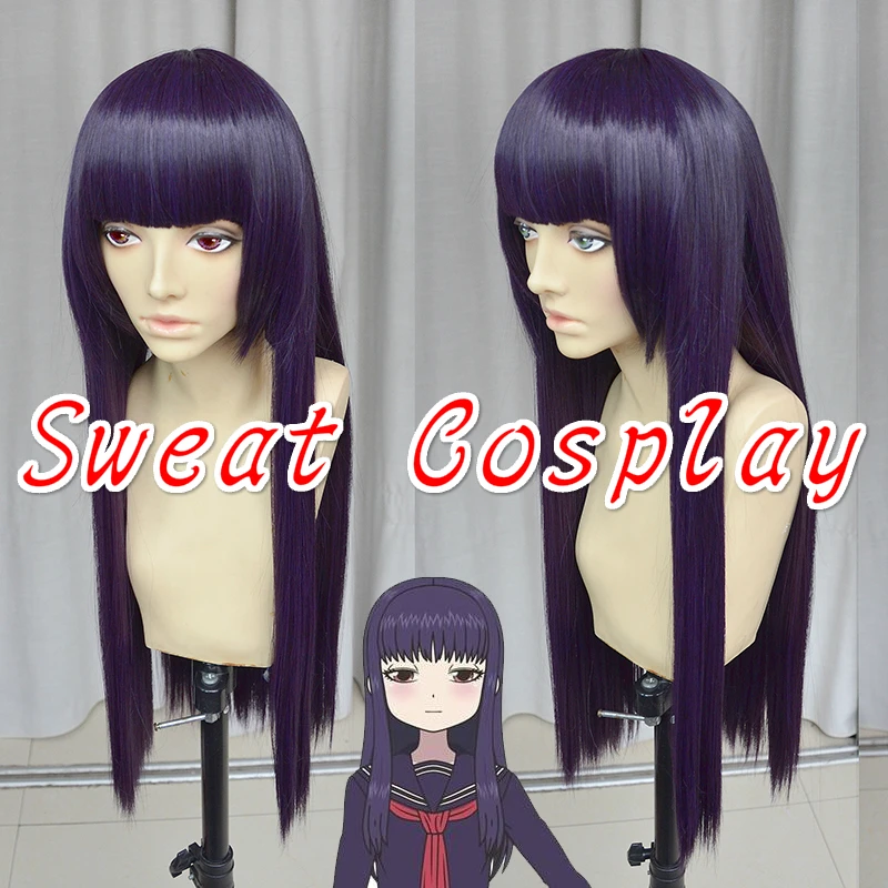 Высокое качество Hi Score девушка Акира оно парик 70 см длинные фиолетовые прямые