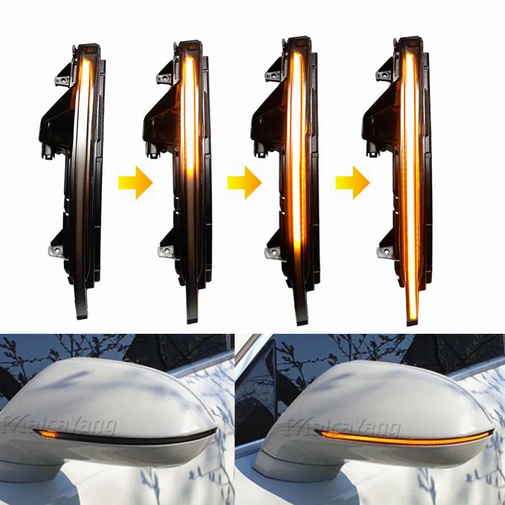 

For Audi A7 S7 RS7 2011-2017 LED Dynamic Turn Signal Light Side Wing Rearview Mirror Sequential Indicator Lamp Blinker