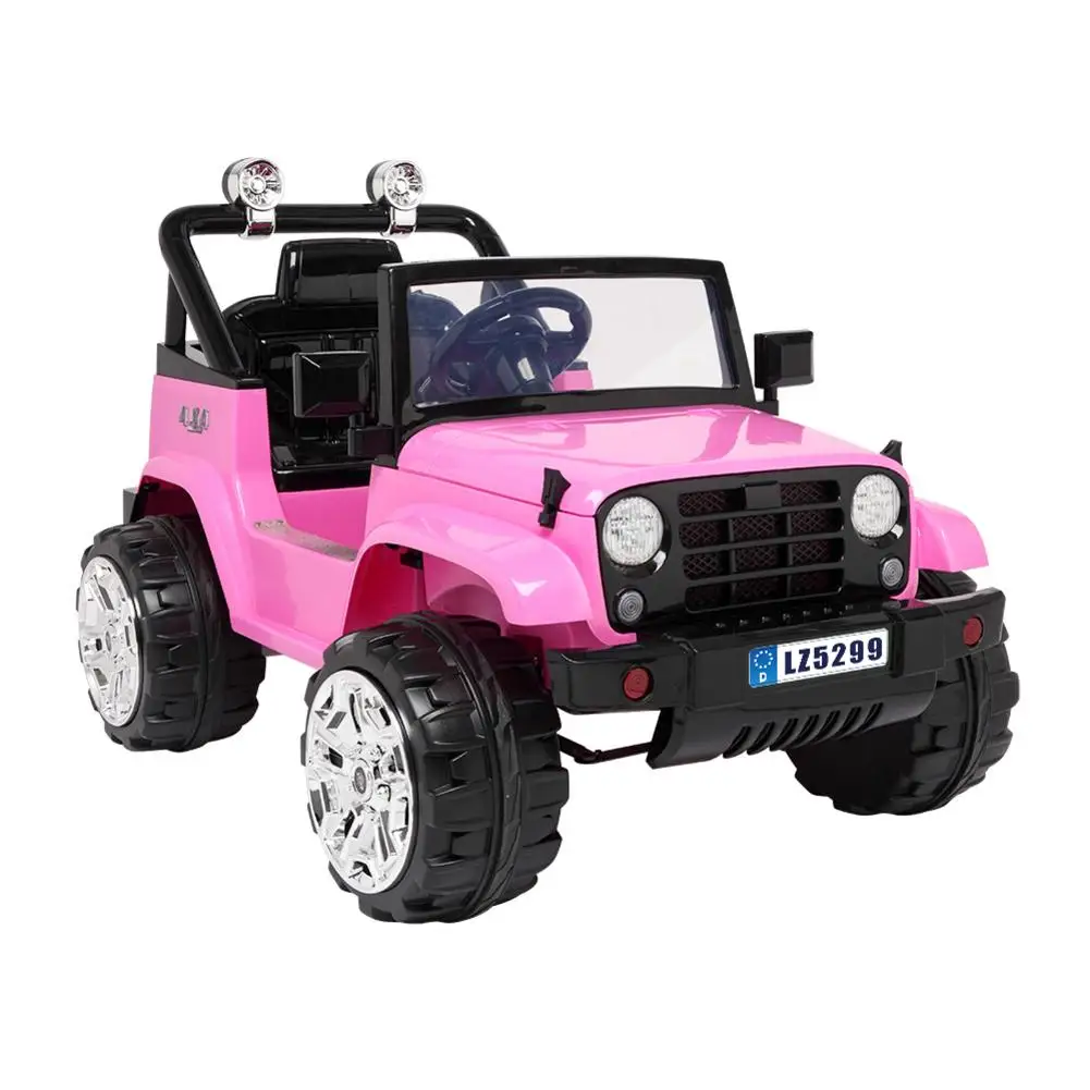 

LEADZM LZ-5299 Small Jeep Dual Drive Battery 12V7Ah * 1 With 2.4G Remote Control Pink Electric Car Ship From Usa Warehouse