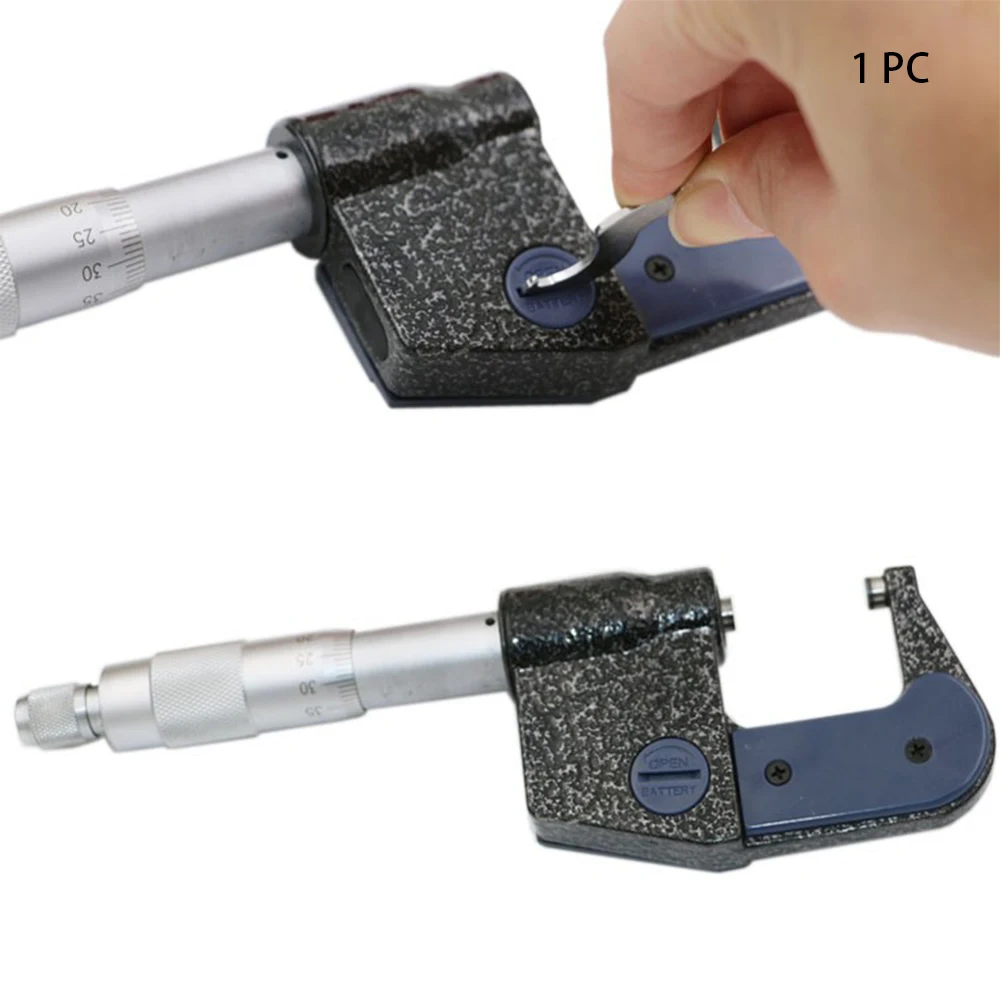 0-25mm Caliper Gauge Battery Powered LCD Display Outside Electronic Meter Carpentry 0.001mm Scale Digital Micrometer Portable |