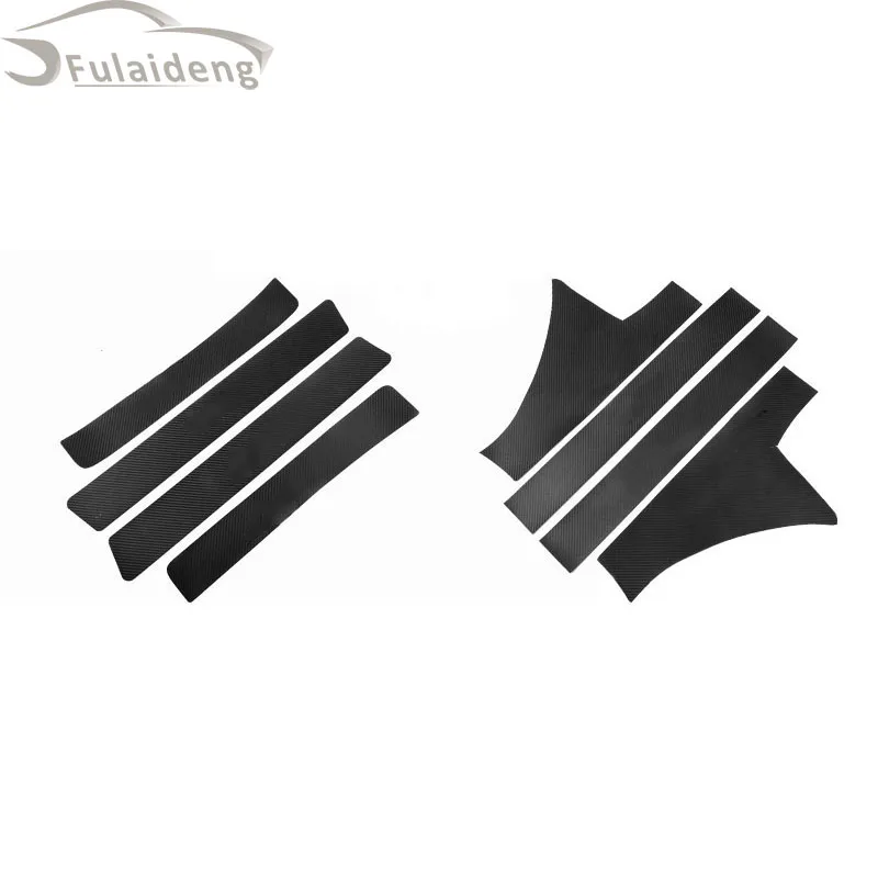 Кожаная наклейка на дверной порог из углеродного волокна для Honda Civic 2016-2021 |