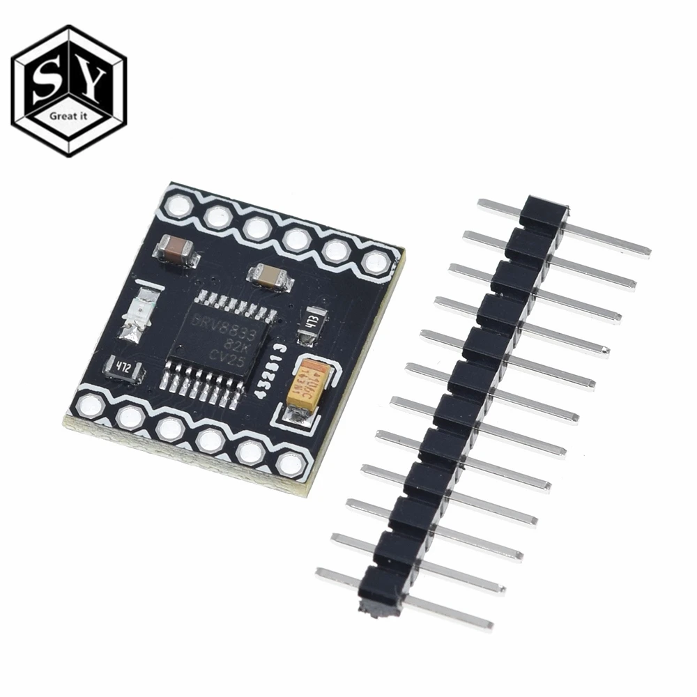 1 шт. Great IT DRV8833 2 канальная плата модуля драйвера двигателя постоянного тока 5 А 3 в