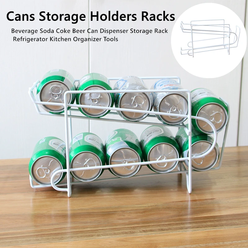 

Кухонная выдвижная стойка для банок, держатель для хранения пива, настольный органайзер для хранения банок и напитков в гостиной