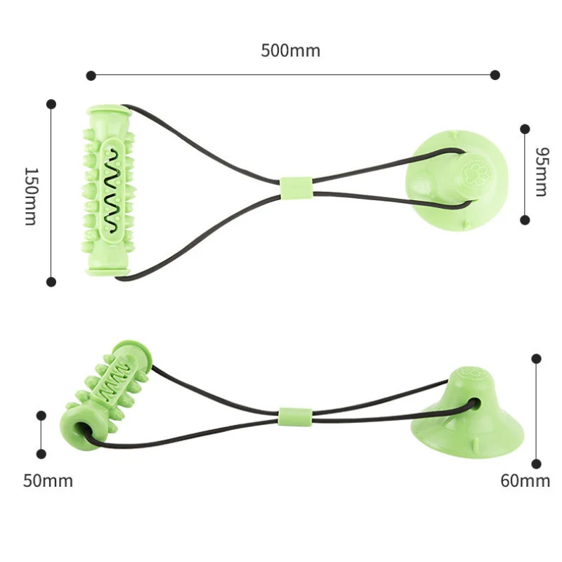 

Pet Dog Toys Silicon Suction Cup Tug Dog Toy Dogs Push Ball Toy Pet Leakage Food Toys Pet Tooth Cleaning Dogs Toothbrush Brush