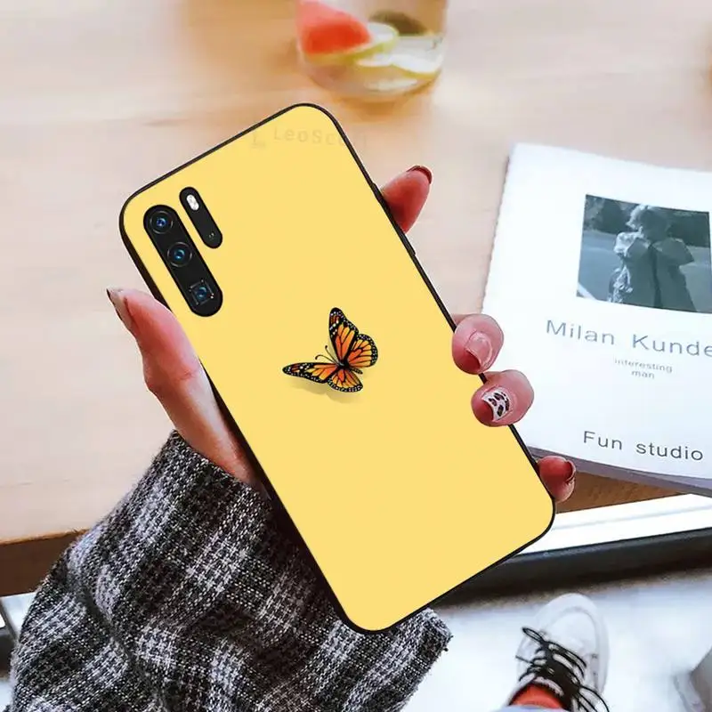 

Cute butterfly blue Phone Case For Huawei honor Mate mate P 10 9X 10i 20 30 40 y7 pro p smart 2019 lite
