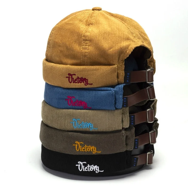 Шапка с черепом унисекс шапка-Матрос Шапка-бини Вельветовая шапка в стиле хип-хоп