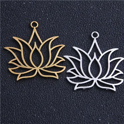 6 шт. подвески в виде лотоса 37 х39 мм|Шармы| |