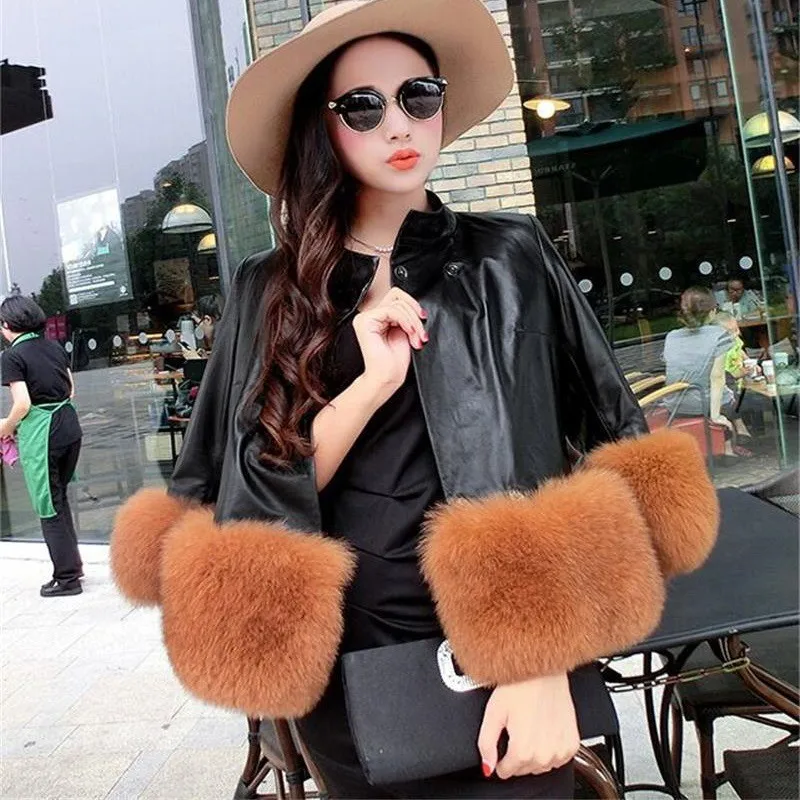 Женские кожаные куртки размера плюс 6XL 2019 Осенние Куртки из искусственной кожи