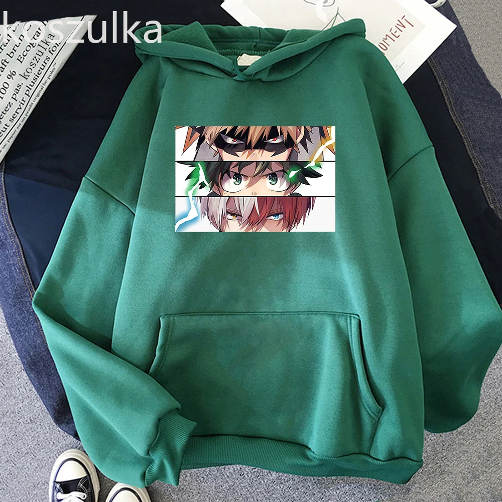 

Толстовка женская с капюшоном и принтом в стиле аниме «Моя геройская Академия»